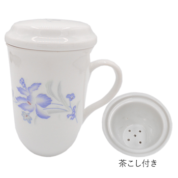 [中国お土産]  景徳鎮 茶こし付きカップ  【157056】