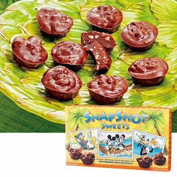 [アメリカお土産]  ミッキー＆ミニー マカデミアナッツチョコクラスター  【152023】