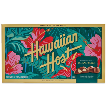 ハワイ 土産 ハワイアンホースト (Hawaiian Host) マカデミアナッツチョコレート ハイビスカス 1箱【243102】【443104】