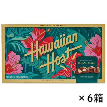 ハワイ 土産 ハワイアンホースト (Hawaiian Host) マカデミアナッツチョコレート ハイビスカス 6箱セット【243103】【443105】