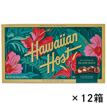 ハワイ 土産 ハワイアンホースト (Hawaiian Host) マカデミアナッツチョコレート ハイビスカス 12箱セット【443106】