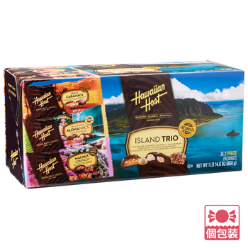 ハワイアンホースト (Hawaiian Host) マカデミアナッツチョコレート アイランドトリオ 36袋セット 個包装【243101】【244106】