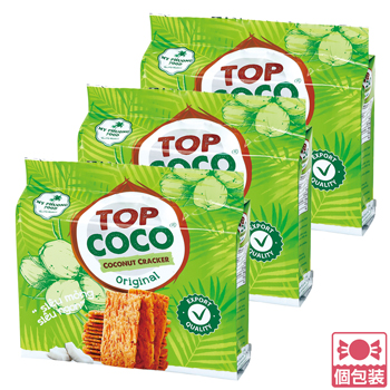 ベトナム 土産 トップココ ココナッツクラッカー 3袋セット 個包装【246131】