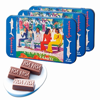 [タヒチお土産]  ノアノア チョコレート 3缶セット  【154068】