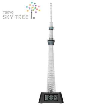[東京お土産]  東京スカイツリー(R) LEDライト付き フィギュアクロック （置時計）  【J92231】