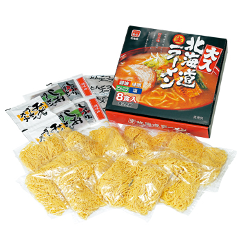 [北海道土産] 大入北海道生ラーメン 8食分 【J81121】