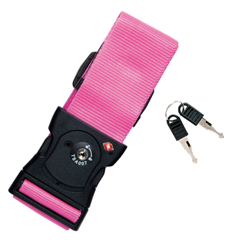 旅行用品 パレット TS ワンタッチ スーツケースベルト ローズピンク