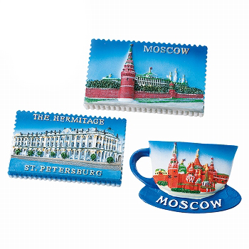ロシア 土産 マグネット 3種セット【191286】 | 三洋堂 世界のおみやげ