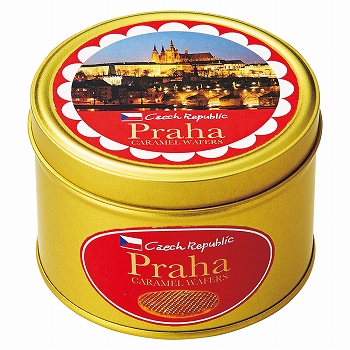 チェコ 土産 プラハ キャラメルワッフル 3缶セット【241236】【441280】