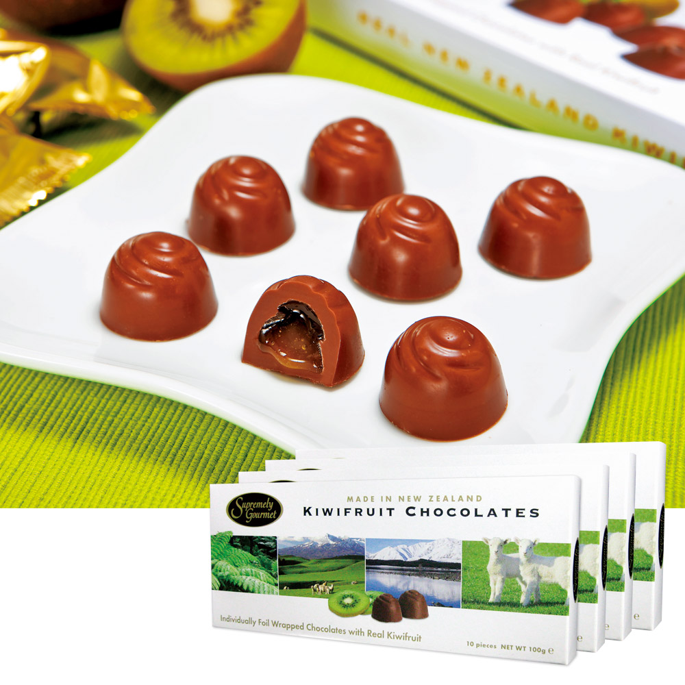 ニュージーランド | キウイフルーツチョコレート 4箱セット【205063】