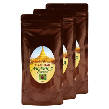 ミャンマー | 無農薬栽培 アラビカ100％ レギュラーコーヒー 3袋セット【206104】