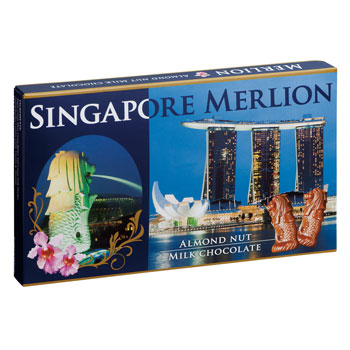 シンガポール 土産 マーライオン アーモンドチョコレート【246122】【446026】