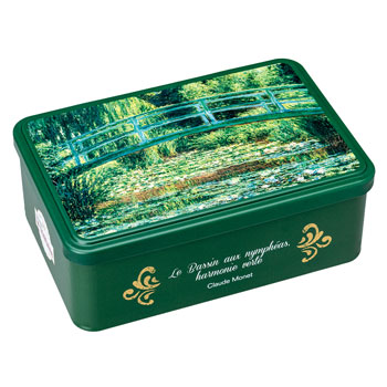 フランス 土産 ラ・トリニテーヌクッキー モネ柄 睡蓮【251287