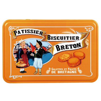 フランス 土産 ラ・トリニテーヌ　クッキー (La Trinitaine) ブレイトンイエロー缶【241111】【441187】