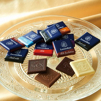 ベルギー 土産 レオニダス ナポリタンアソートチョコレート 18枚 個