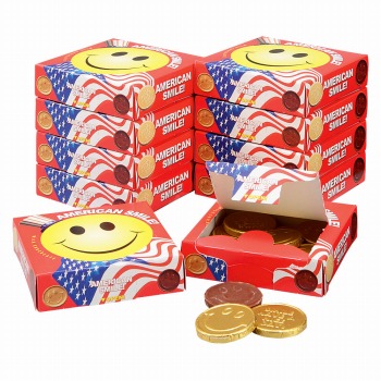 アメリカ 土産 アメリカン スマイルチョコレート 10箱セット 個包装【442075】
