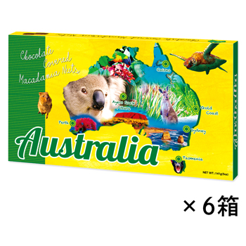 オーストラリア 土産 オーストラリア マカデミアナッツチョコレート 6箱セット【245102】【445063】