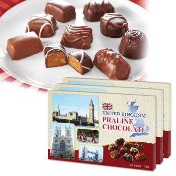 イギリス | イギリス プラリネチョコレート 3箱セット【201170】
