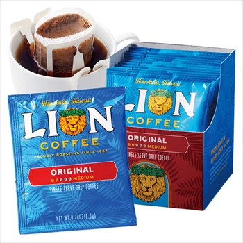 ハワイ ライオン オリジナルコーヒー ドリップパック 1箱10袋入り 3065 三洋堂 世界のおみやげショップ