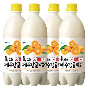 韓国 土産 しゅわっと済州みかんマッコリ 4本セット リキュール