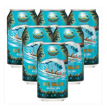 ハワイ | コナビール ビッグウェーブ ゴールデンエール 6缶セット【L03003】