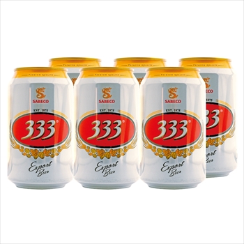 ベトナムお土産 | ベトナム 333(バーバーバー) ビール 6缶セット【L06012】