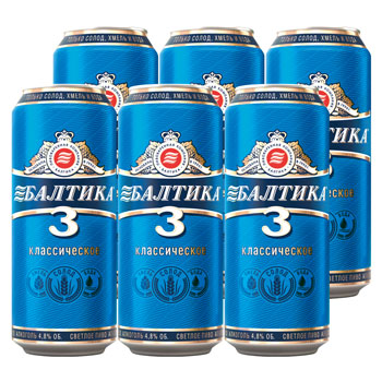 ロシア ロシアビール バルティカno 3 6本セット L 三洋堂 世界のおみやげショップ