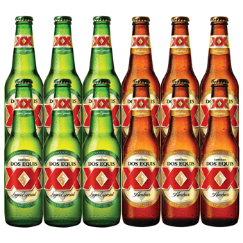 メキシコ | ドスエキス ラガー＆アンバー メキシコビール 2種12本セット【L02022】