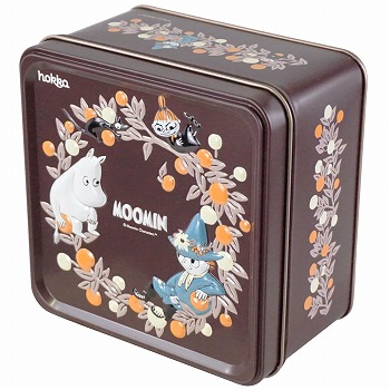 hokka ムーミン Moomin ムーミンビスケット ブラウン缶 ココア【880161】