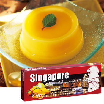 シンガポール | シンガポール マンゴープリン 1箱(3個入り）【206018】