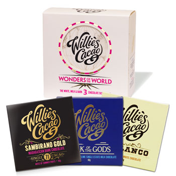 イギリス | ウィリーズカカオ チョコレート | ワンダー・オブ・ザ・ワールド3 ブランド紙袋付き 【105736】