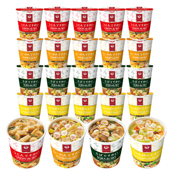 全4種20個セット]ですかい ミニカップ麺 （うどん、そば、らーめん