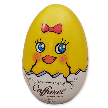 カファレル Caffarel アートエッグ ひよこ 缶入り チョコレート アソート5粒 ブランド袋付き 三洋堂 世界のおみやげショップ