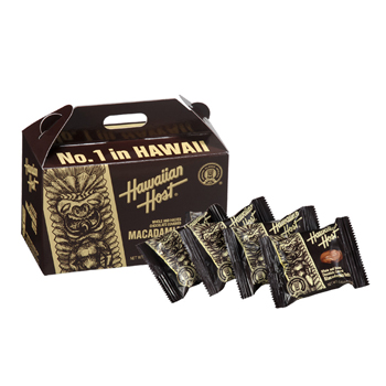 ハワイ 土産 ハワイアンホースト マカデミアナッツチョコレート TIKI　ボックス 4粒【430359】